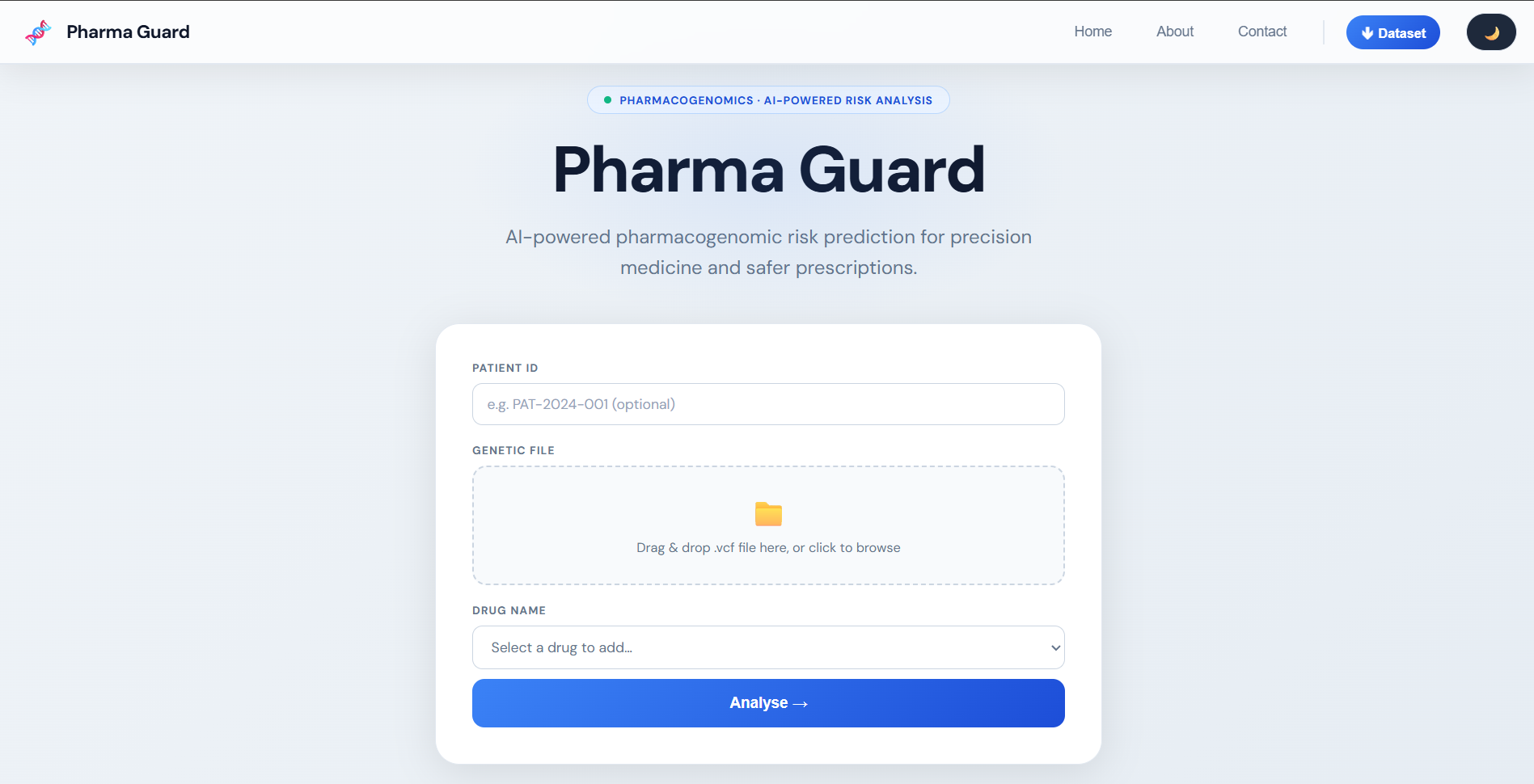 PharmaGuard - AI-Powered Drug Safety Platform