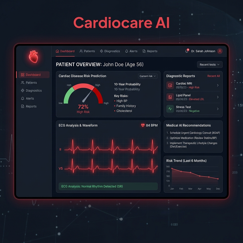Cardiocare AI - Clinical Diagnostics Platform